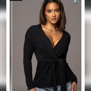 Jluxlabel Rules of love wrap sweater